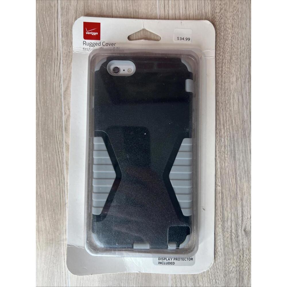 Verizon iPhone 6 Plus Rugged Protection Dual Layer Slim Case W/Screen Guard